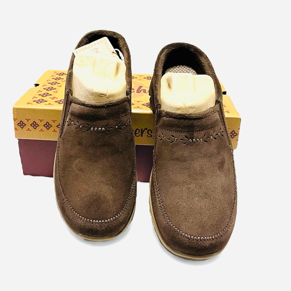 Skechers Brown Suede Easy Going sz 11M - Picture 3 of 16